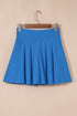 Draped A Line High Waist Lined Pocket Casual Shorts