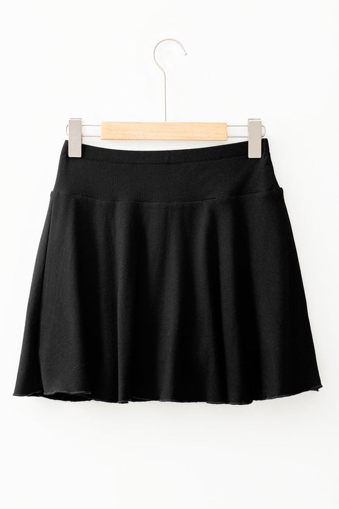 Draped A Line High Waist Lined Pocket Casual Shorts