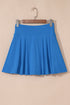 Draped A Line High Waist Lined Pocket Casual Shorts