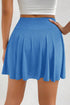 Draped A Line High Waist Lined Pocket Casual Shorts
