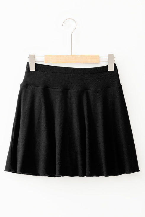 Draped A Line High Waist Lined Pocket Casual Shorts