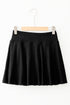 Draped A Line High Waist Lined Pocket Casual Shorts