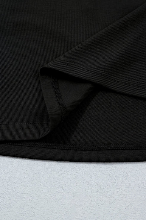 Draped V Neck Pleated Long Sleeve Top