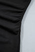 Draped V Neck Pleated Long Sleeve Top