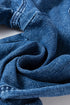 Drawstring Elastic Waist Loose Wide Leg Denim Jeans