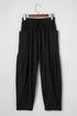 Drawstring Elastic Waist Patch Pocket Barrel Leg Pants