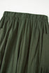 Drawstring Elastic Waist Patch Pocket Barrel Leg Pants