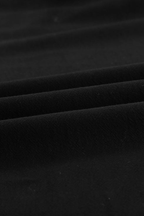 Drawstring Elastic Waist Pockets Long Straight Legs Pants