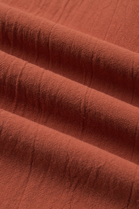 Drawstring Elastic Waist Pockets Long Straight Legs Pants