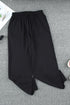 Drawstring Elastic Waist Pull-On Casual Pants With Pockets