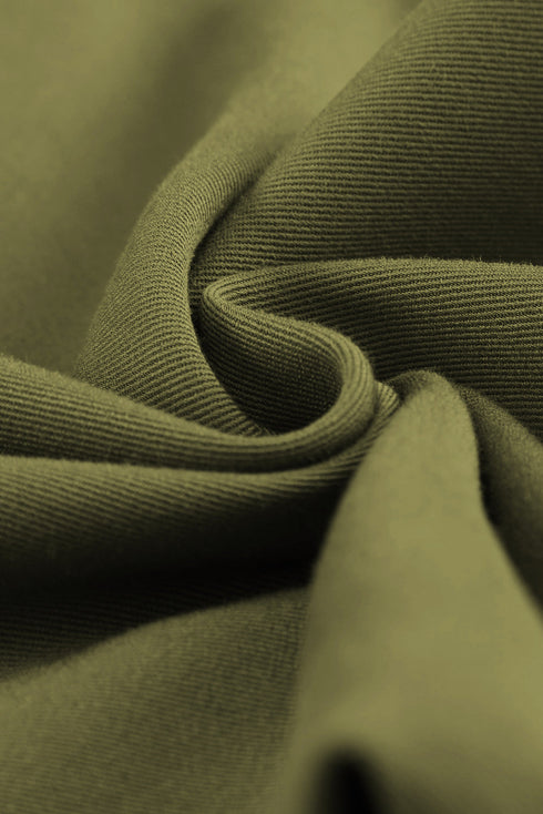 Drawstring Elastic Waist Pull-On Casual Pants With Pockets