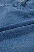 Drawstring Elastic Waistband Pocket Detail Denim Shorts