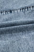 Drawstring Elastic Waistband Pocketed Solid Casual Denim Shorts