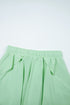 Drawstring High Waist Lined Tennis Skorts