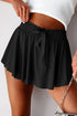 Drawstring High Waist Lined Tennis Skorts