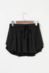Drawstring High Waist Lined Tennis Skorts