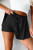 Drawstring High Waist Lined Tennis Skorts