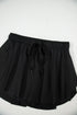 Drawstring High Waist Lined Tennis Skorts