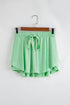 Drawstring High Waist Lined Tennis Skorts