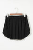 Drawstring High Waist Lined Tennis Skorts