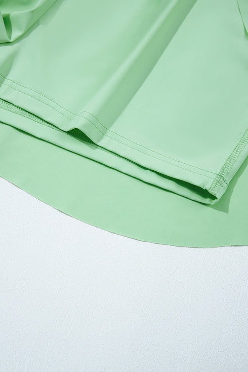 Drawstring High Waist Lined Tennis Skorts