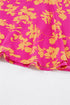 Drawstring Tunic Flowy Short Floral Dresses