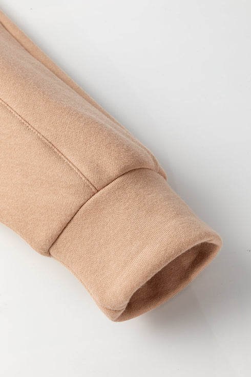 Drawstring Turtleneck Dolman Sleeve Sweatshirt