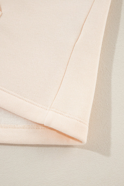 Drawstring Turtleneck Dolman Sleeve Sweatshirt