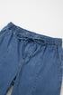 Drawstring Waist Soft Lyocell Relaxed Wide Leg Denim Jeans
