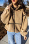 Drop Shoulder Collared Long Sleeve Regular Fit Jacket