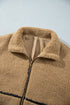 Drop Shoulder Collared Long Sleeve Regular Fit Jacket