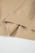 Drop Shoulder Crew Neck Solid Pullover Sweatshirt