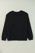 Drop Shoulder Crew Neck Solid Pullover Sweatshirt
