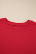 Drop Shoulder Crew Neck Solid Pullover Sweatshirt