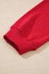 Drop Shoulder Crew Neck Solid Pullover Sweatshirt