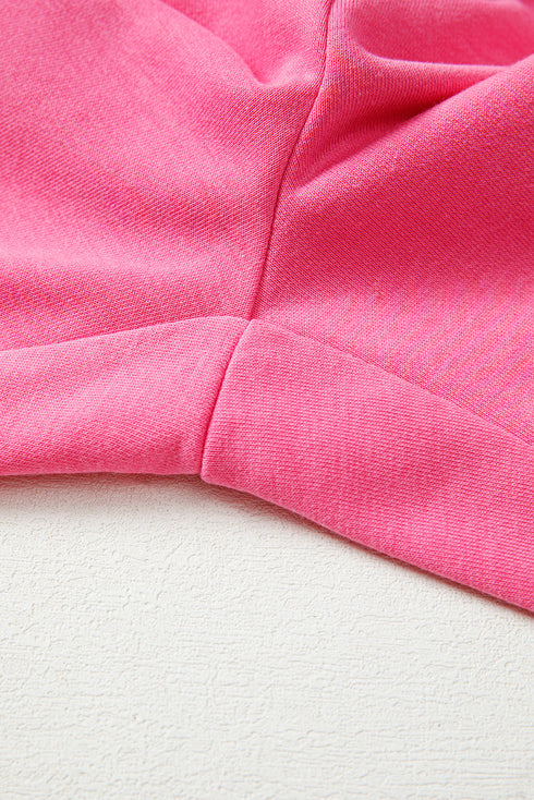 Drop Shoulder Henley Pullover And Jogger Pants Two Piece Loungewear