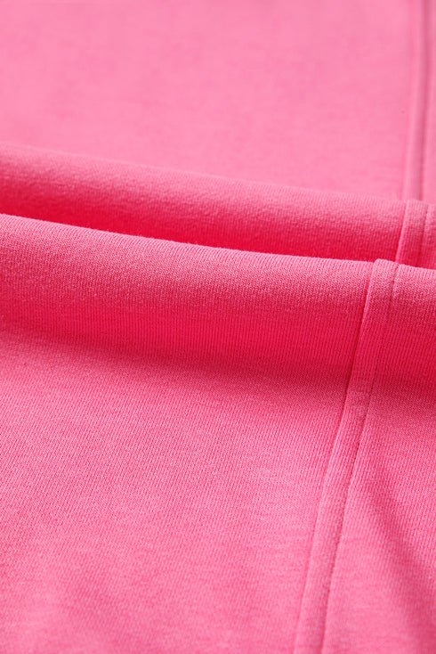 Drop Shoulder Henley Pullover And Jogger Pants Two Piece Loungewear