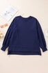 Drop Shoulder Relaxed Fit Crew Neck Sweatshirt
