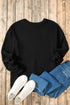 Drop Shoulder Relaxed Fit Crew Neck Sweatshirt