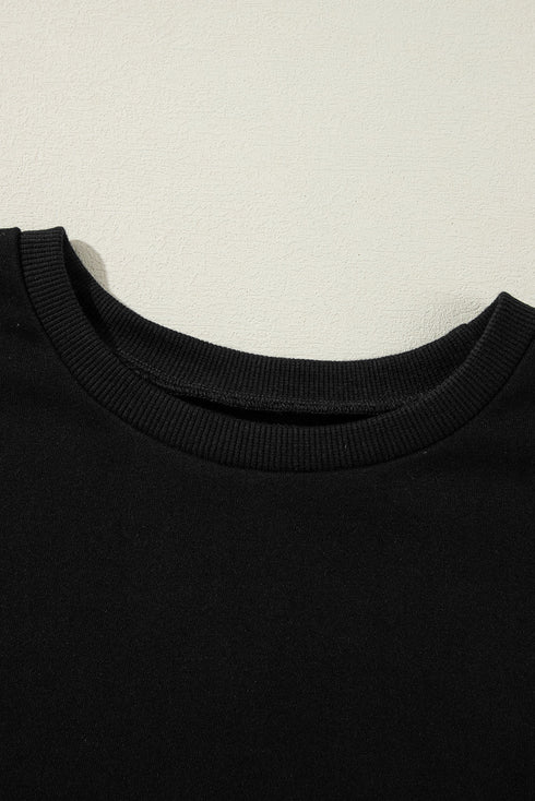 Drop Shoulder Relaxed Fit Crew Neck Sweatshirt