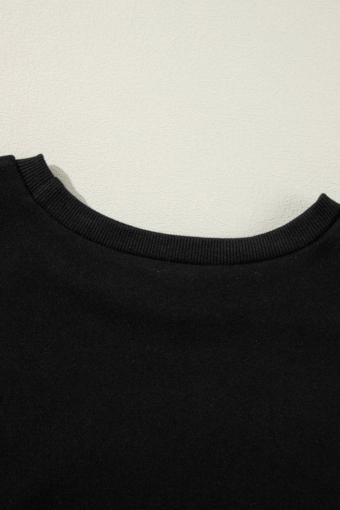 Drop Shoulder Relaxed Fit Crew Neck Sweatshirt