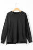 Drop Shoulder Relaxed Fit Crew Neck Sweatshirt