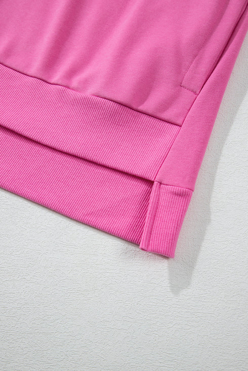 Drop Shoulder Relaxed Fit Crew Neck Sweatshirt