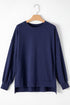 Drop Shoulder Relaxed Fit Crew Neck Sweatshirt