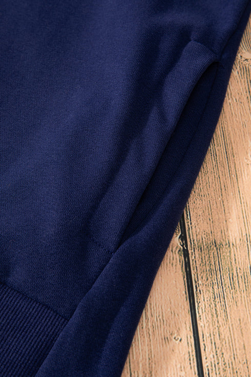 Drop Shoulder Relaxed Fit Crew Neck Sweatshirt