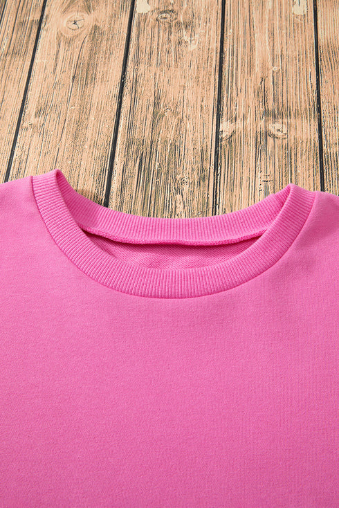 Drop Shoulder Relaxed Fit Crew Neck Sweatshirt