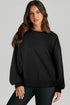 Drop Shoulder Relaxed Fit Crew Neck Sweatshirt