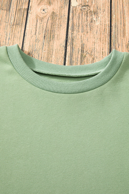Drop Shoulder Relaxed Fit Crew Neck Sweatshirt