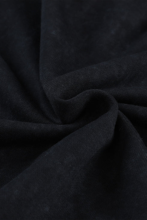 Drop Shoulder Ribbed Trim Oversized Sweatshirt