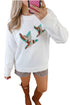 Drop Shoulder Round Neck Long Sleeve Pullover Sweater